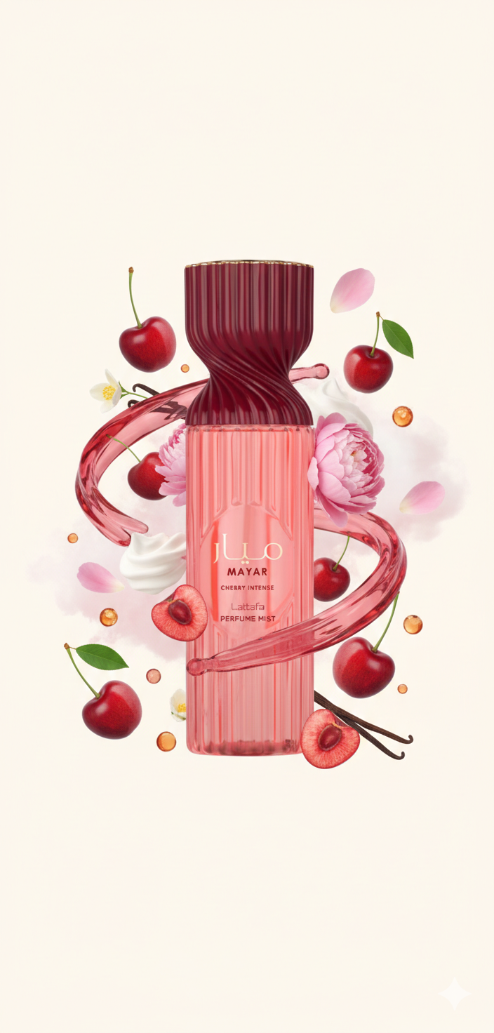 Body Splash Lattafa Mayar Cherry Intense Feminino 250ml